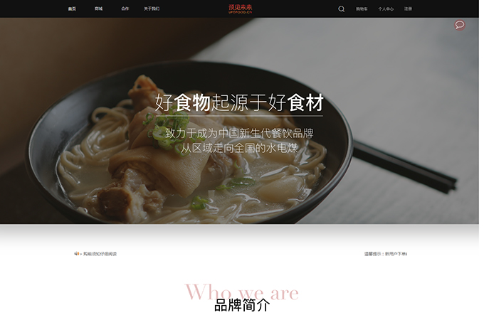 食物起源網(wǎng)站建設(shè)案例